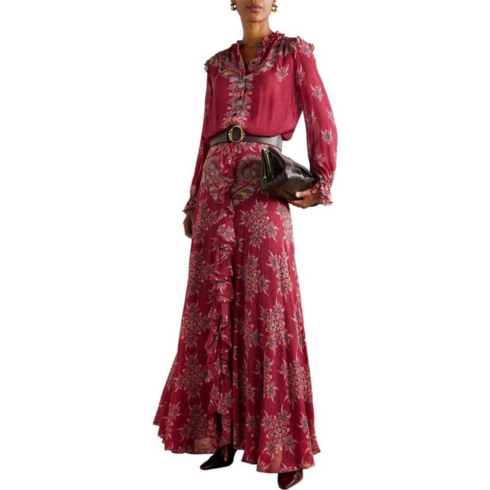 Charlotte Green Womens  Blouse & Skirt Set